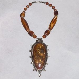 Rare Bohemian Style Stone Necklace